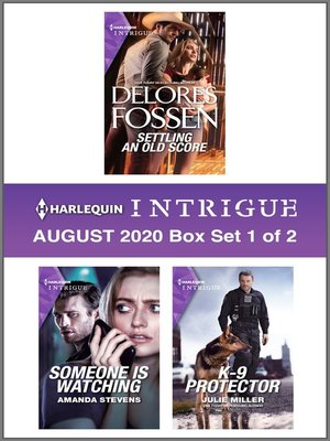 cover image of Harlequin Intrigue August 2020--Box Set 1 of 2